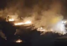 VIDEO | Local Ivanjevci hero “plows thorugh” the fire with his tractor